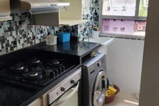Cozinha de apartamento para alugar com 1 quarto, 45m² em Jardim das Margaridas, Salvador