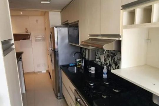 Cozinha de apartamento para alugar com 1 quarto, 45m² em Jardim das Margaridas, Salvador