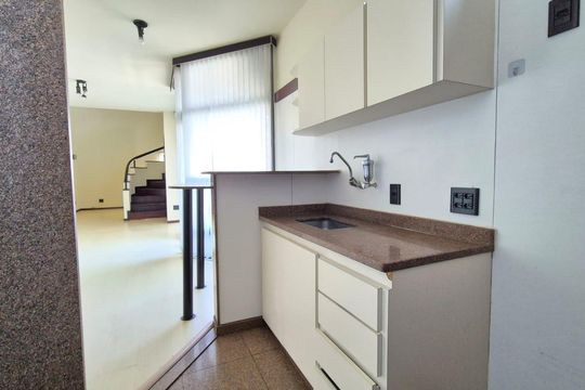 Cozinha de apartamento para alugar com 1 quarto, 74m² em Lourdes, Belo Horizonte