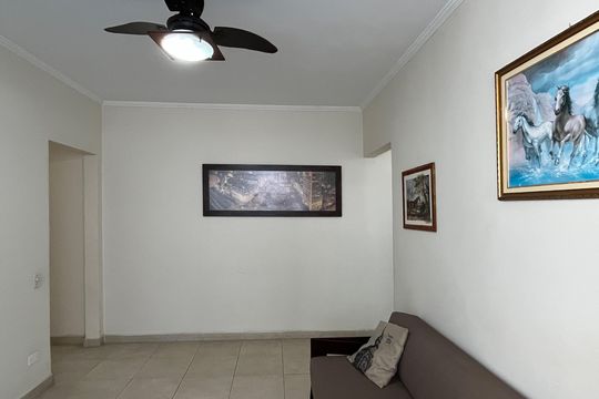 Sala de apartamento para alugar com 2 quartos, 70m² em Aparecida, Santos