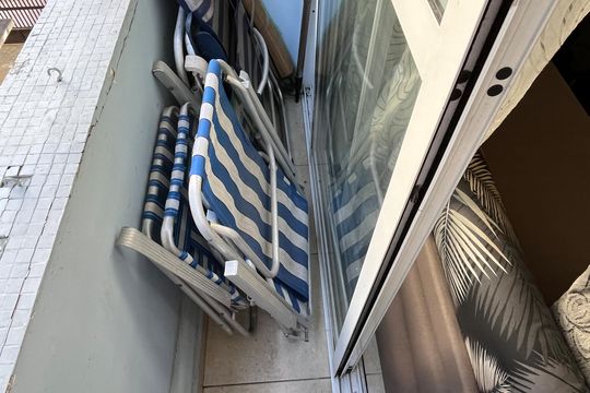 Varanda da Sala de apartamento para alugar com 2 quartos, 70m² em Aparecida, Santos