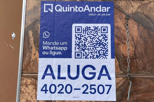 Placa  de casa para alugar com 1 quarto, 70m² em Vila Ré, São Paulo