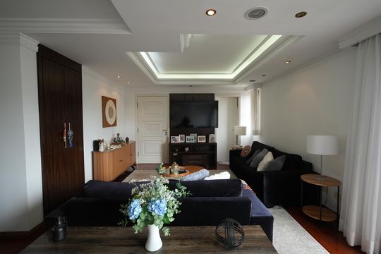 Sala de apartamento à venda com 3 quartos, 143m² em Vila Assunção, Santo André