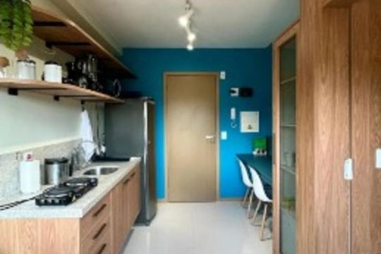 Cozinha de apartamento para alugar com 1 quarto, 22m² em Ondina, Salvador