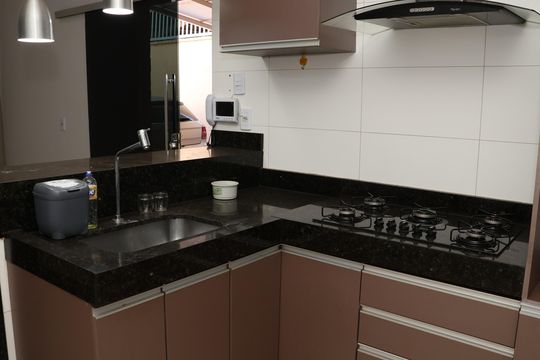 Cozinha de casa para alugar com 2 quartos, 142m² em Capuava, Goiânia