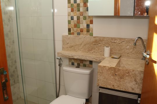 Banheiro de casa para alugar com 2 quartos, 142m² em Capuava, Goiânia