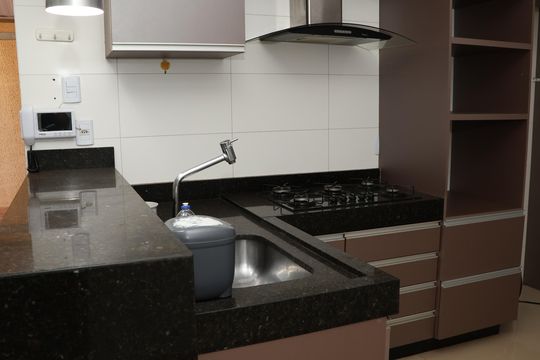 Cozinha de casa para alugar com 2 quartos, 142m² em Capuava, Goiânia