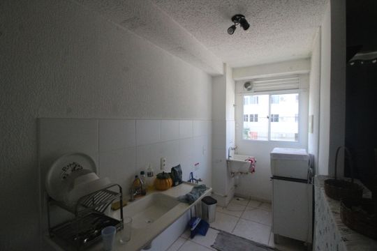 Cozinha de apartamento para alugar com 2 quartos, 45m² em Parque Sao Vicente, Belford Roxo