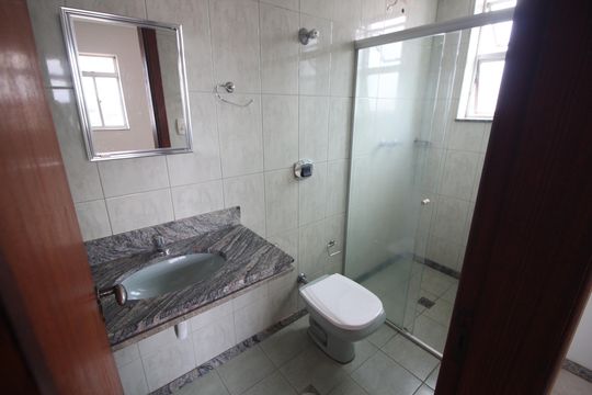 Suite Quarto 2 de apartamento para alugar com 3 quartos, 110m² em Água Branca, Contagem