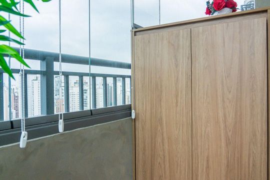 Varanda de apartamento para alugar com 1 quarto, 30m² em Vila Nova Conceição, São Paulo