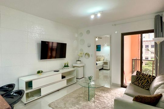 Sala de apartamento para alugar com 1 quarto, 45m² em Jardim Paulista, São Paulo