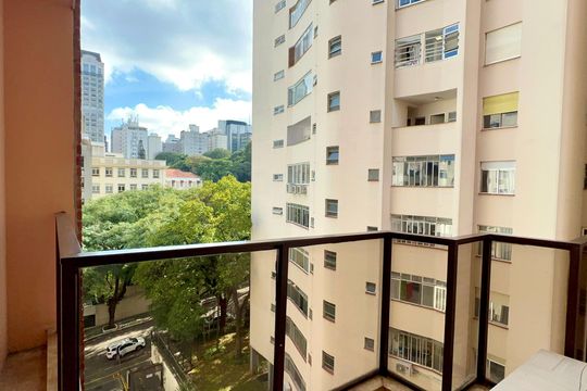 Varanda de apartamento para alugar com 1 quarto, 45m² em Jardim Paulista, São Paulo