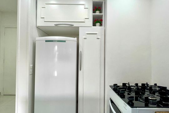 Cozinha de apartamento para alugar com 1 quarto, 45m² em Jardim Paulista, São Paulo