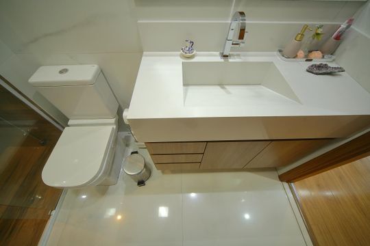Banheiro Social  de apartamento à venda com 3 quartos, 81m² em Centro, São Bernardo do Campo