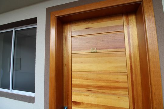 porta apto de apartamento à venda com 2 quartos, 37m² em Vila Guilhermina, São Paulo