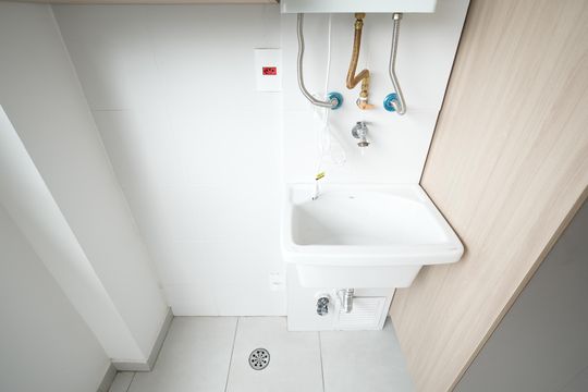 Área de Serviço de apartamento para alugar com 2 quartos, 46m² em Jardim, Santo André