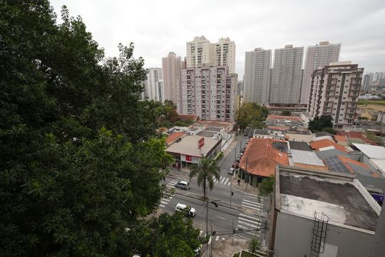 Vista da Sacada de apartamento para alugar com 2 quartos, 46m² em Jardim, Santo André