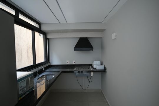 Área comum - Churrasqueira de apartamento para alugar com 2 quartos, 46m² em Jardim, Santo André