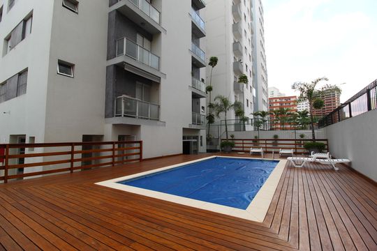 Área Comum - Piscina de apartamento para alugar com 3 quartos, 130m² em Vila Olímpia, São Paulo