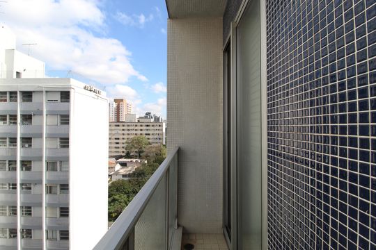 Varanda da Suíte de apartamento para alugar com 3 quartos, 130m² em Vila Olímpia, São Paulo