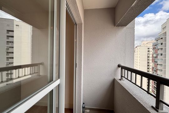 Varanda de apartamento para alugar com 1 quarto, 25m² em Vila Nova Conceição, São Paulo