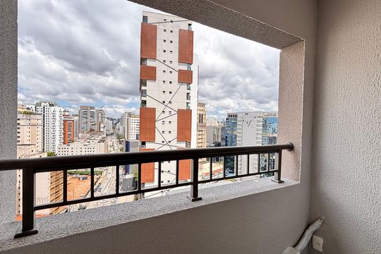 Varanda de apartamento para alugar com 1 quarto, 25m² em Vila Nova Conceição, São Paulo