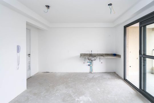 Cozinha de kitnet/studio para alugar com 1 quarto, 34m² em Ipiranga, São Paulo