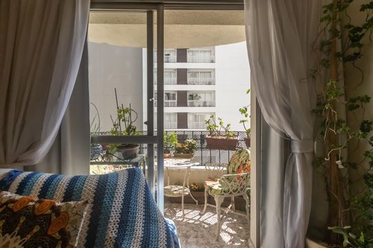Varanda da Sala de apartamento à venda com 4 quartos, 100m² em Indianópolis, São Paulo