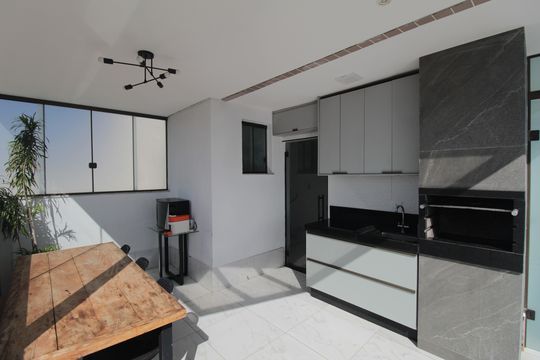 Área Gourmet de apartamento à venda com 2 quartos, 100m² em Candelária, Belo Horizonte