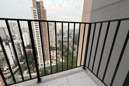 Varanda de apartamento para alugar com 1 quarto, 38m² em Campo Belo, São Paulo