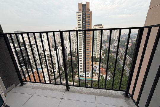 Varanda de apartamento para alugar com 1 quarto, 38m² em Campo Belo, São Paulo