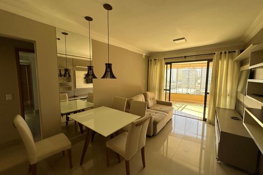 Sala de apartamento à venda com 3 quartos, 88m² em Setor Bueno, Goiânia