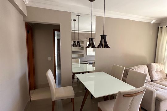 Sala de apartamento à venda com 3 quartos, 88m² em Setor Bueno, Goiânia