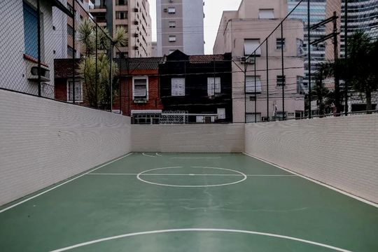 Área Comum - Quadra Poliesportiva de apartamento para alugar com 3 quartos, 128m² em Embaré, Santos