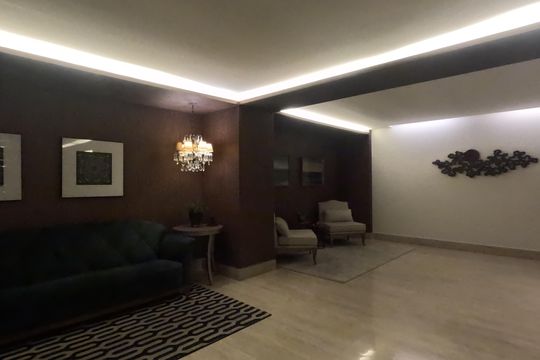 Área Comum - Hall de Entrada de apartamento para alugar com 3 quartos, 128m² em Embaré, Santos