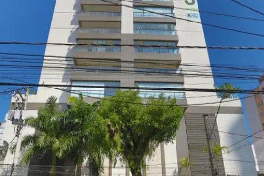 Fachada de apartamento para alugar com 3 quartos, 128m² em Embaré, Santos