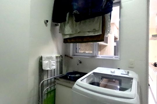 Área de Serviço de apartamento para alugar com 3 quartos, 128m² em Embaré, Santos