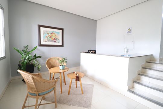 Hall social de apartamento para alugar com 2 quartos, 58m² em Daniel Fonseca, Uberlândia