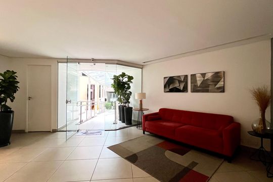 Hall de entrada de kitnet/studio para alugar com 1 quarto, 30m² em Jardim Paulista, São Paulo