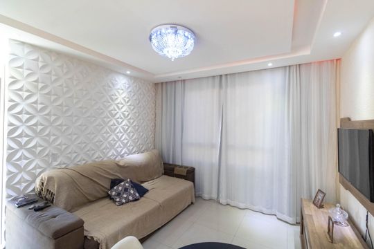 Sala de apartamento para alugar com 2 quartos, 48m² em Campo Grande, Rio de Janeiro