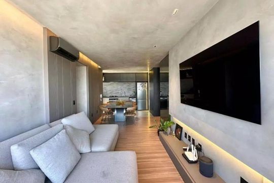 Sala de apartamento à venda com 2 quartos, 98m² em Vila da Serra, Nova Lima