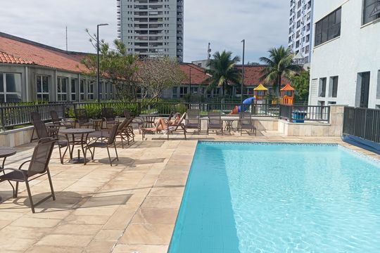 Área comum - Piscina de apartamento para alugar com 1 quarto, 68m² em Barra da Tijuca, Rio de Janeiro
