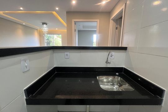 Cozinha de apartamento para alugar com 1 quarto, 46m² em Novo Horizonte, Juiz de Fora