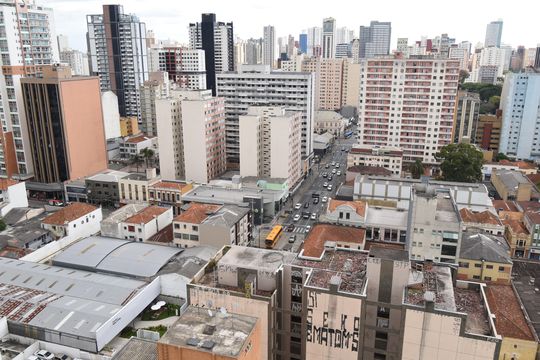 Vista do Terraço de kitnet/studio para alugar com 1 quarto, 21m² em Centro, Curitiba