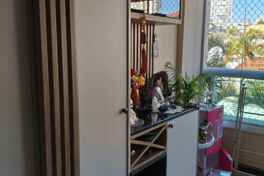 Sala de apartamento à venda com 2 quartos, 57m² em Vila Gumercindo, São Paulo