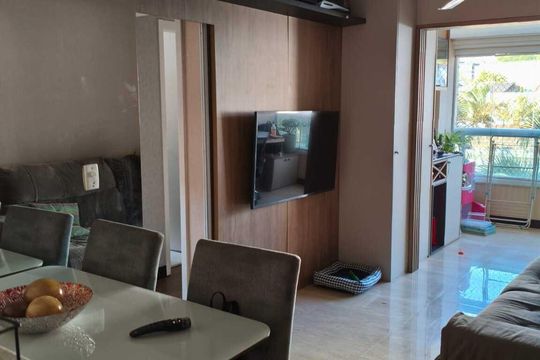 Sala de apartamento à venda com 2 quartos, 57m² em Vila Gumercindo, São Paulo