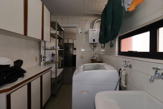 Área de Serviço de apartamento à venda com 4 quartos, 158m² em Vila Santa Teresa, Santo André