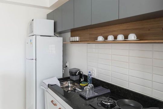 Cozinha de apartamento para alugar com 2 quartos, 50m² em Santo Cristo, Rio de Janeiro