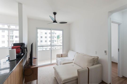 Sala de apartamento para alugar com 2 quartos, 50m² em Santo Cristo, Rio de Janeiro