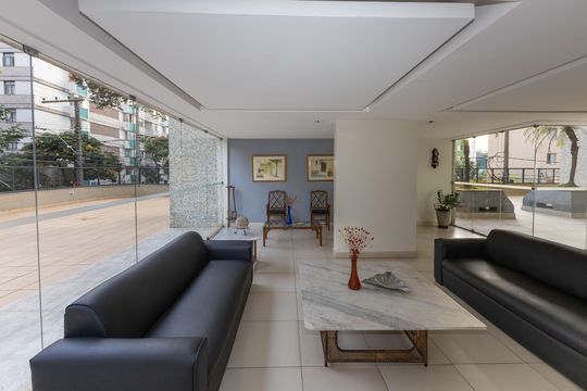 Área comum - Recepção de apartamento para alugar com 3 quartos, 72m² em Santo Antônio, Belo Horizonte